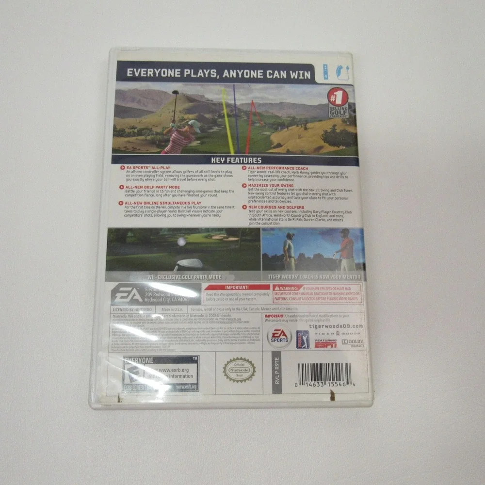 Tiger Woods PGA Tour 09: All-Play (Nintendo Wii, 2008)‎